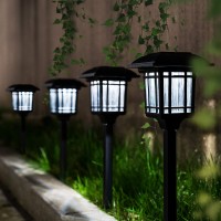 Gigalumi Solar Path Lights 8 Pack, Solar Powered Garden Lights Outdoor, Bright Solar Yard Lights Waterproof For Landscape, Lawn, Pathway, Walkway And Driveway (Cold White)