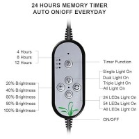 Grow Light 15W Sunlike Full Spectrum Led Plant Grow Lights With Timer Auto Onoff 4812H Waterproof Grow Lamp For Indoor Plants