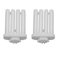 Fml Lamp 27 Watt 2700K Fluorescent Bulb Replacement By Lumenivo - Fml 27W 2700K Bulb For 4 Prong Reading Lamp Or Small Floor 4 Bulb Light - Plug In 27K Cfl Grow Light - 4 Pin Warm White Bulb, 2 Pack