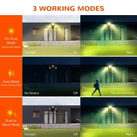 Jjc 3000Lm Led Security Lights, Motion Sensor Flood Light Outdoor,30W(250W Equiv.),Ip65 Waterproof,3000K-Warm White Dlc & Etl Listed Outdoor Lighting For Garage Yard Porch Black (Not Solar Powered)