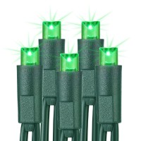 Brizled Green Christmas Lights, 33Ft 100 Led 5Mm Wide Angle Christmas Lights, Connectable 120V Ul Certified Christmas Tree Lights Indoor Outdoor Xmas Lights String For Halloween Christmas Tree Party