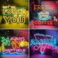 Custom Neon Sign Personalized Customized For Home Bedroom Wall Decor Indoor Outdoor Led Neon Light Signs Birthday Marry Wedding Christmas Party Living Room Business Decorations Girl Boy Girlfrend Gift