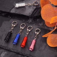 Mudder 10 Pieces Small Led Flashlight Keychain Bright Flashlight Keychain Ring Portable Torch With Hook For Camping Battery Inc