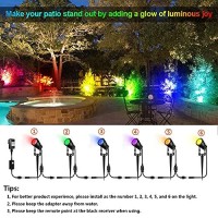 Aloveco Christmas Spotlights Outdoor 1800Lm Rgb Color Changing Landscape Lights Led 12V Low Voltage Landscape Lighting With Transformer Remote Ip65 Waterproof For Holiday Yard Patio Garden 6-In-1