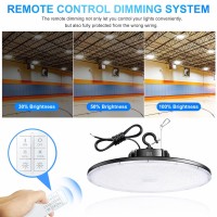 Bbestled High Bay Led Lights 150W, Up&Down Lighting Led Shop Light 5000K Daylight 22,500Lm 0-10V Dimmable, Ip65 Waterproof Ufo Led Warehouse Lights For Factory Barn Workshop Ul&Dlc Listed Ac 100-277V