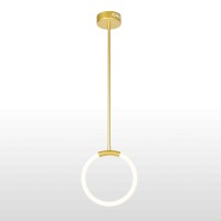 1 Light Led Pendant With Satin Gold Finish