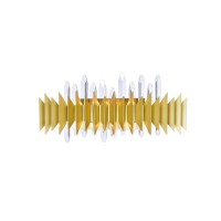 7 Light Wall Sconce With Satin Gold Finish