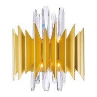 5 Light Wall Sconce With Satin Gold Finish