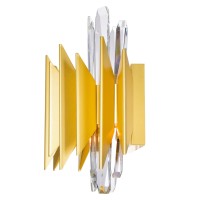 5 Light Wall Sconce With Satin Gold Finish