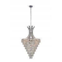 12 Light Chandelier With Chrome Finish