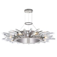 8 Light Chandelier With Polished Nickle Finish