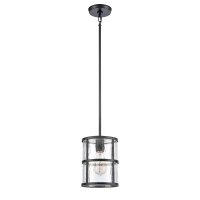 Solace 7'' Wide 1-Light Mini Pendant - Matte Black