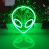 Jywj Alien Neon Light Usb Or 3Aa Battery Powered Neon Signs Led Desktop Wall Decoration Various Parties Decoration Of Business