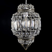 Chandelier Style Ceiling Light Shade Droplet Pendant Acrylic Crystal Bead Luxury (Ely Pendant Clear)