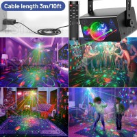 Party Lights With Disco Ball Sound Activated Strobe Lighting For Djs Clubs Bars Karaoke Remote Control Holiday Lights For