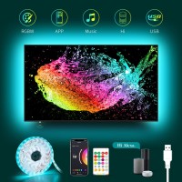 Usb Tv Led Backlight Work With Alexa 124Ft Rgbw Tv Led Light Strip For 32 To 55Inch Music Sync To Color Changing 6500K Bias Lig