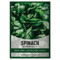 Bloomsdale Spinach Seeds For Planting Is A Great Heirloom, Non-Gmo Vegetable Variety- Great For Indoor, Outdoor And Hydroponics Gardening By Gardeners Basics