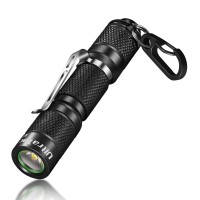 Ultratac K1 Led Flashlight Keychain With Push Button Switch, 180Lm Aaa Keychain Flashlights For Edc, Camping, Hiking, Outdoor Activity And Emergency Lighting (Brownish Gray)