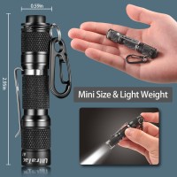 Ultratac K1 Led Flashlight Keychain With Push Button Switch, 180Lm Aaa Keychain Flashlights For Edc, Camping, Hiking, Outdoor Activity And Emergency Lighting (Brownish Gray)