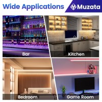 Muzata 6Pack 33Ft1M Plussize 30X30Mm V Shape Spotless Silver Led Channel System With Milky White Cover For Led Strip Lights B