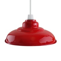 Vintage Metal Light Shade (Red)