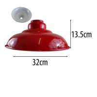 Vintage Metal Light Shade (Red)