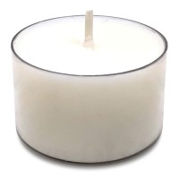 Hyoola Pure Tealight Candles - 100% Natural Candles Non Toxic - 7 Hour Vegan Tea Lights Candles In Clear Cup - 40 Pack