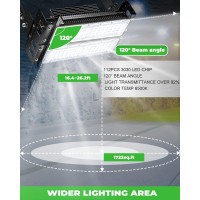 Spolehli Led Stadium Flood Lights 600W Equivalent 16000Lm Super Bright Led Arena Lights 85-305V Ip66 Waterproof 6500K Daylight White 100W Outdoor Lighting Five-Year-Warranty