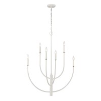 Continuance 30'' Wide 6-Light Chandelier - White Coral