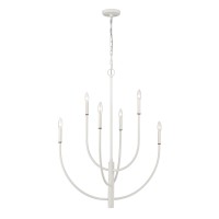 Continuance 30'' Wide 6-Light Chandelier - White Coral