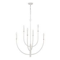 Continuance 30'' Wide 6-Light Chandelier - White Coral