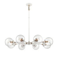 Boudreaux 36'' Wide 8-Light Chandelier - Matte White