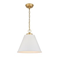 Vellus 14'' Wide 1-Light Pendant - Matte White