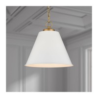 Vellus 14'' Wide 1-Light Pendant - Matte White