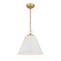 Vellus 14'' Wide 1-Light Pendant - Matte White