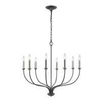 Madeline 32.5'' Wide 8-Light Chandelier - Dark Gray