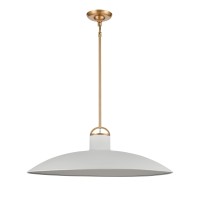 Surf 27'' Wide 1-Light Pendant - Textured White