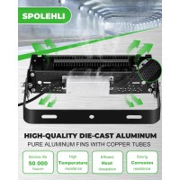 Spolehli Led Stadium Flood Lights 300W Equivalent 8000Lm Super Bright Led Arena Lights 85305V Ip66 Waterproof 6500K Daylight Wh