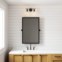 Scone 16'' Wide 2-Light Vanity Light - Matte Black