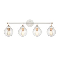 Boudreaux 33'' Wide 4-Light Vanity Light - Matte White