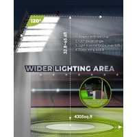 Spolehli Led Stadium Flood Lights 2000W Equivalent 48000Lm Super Bright Led Arena Lights 85305V Ip66 Waterproof 6500K Daylight