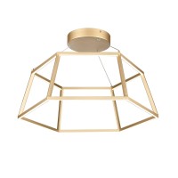 Minimalist 21'' Wide Led Pendant - Soft Gold