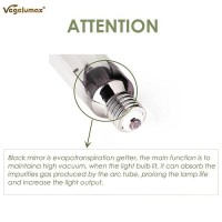 Vegelumax 2Pack 600 Watt Hydroponic High Pressure Sodium Hps Grow Light Bulb Lamp High Par Enhanced Red And Orange Spectrum Cc