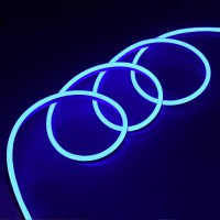 Guotong Neon Rope Lights 50Ft Bright Blue Outdoor Lighting Waterproof 110V Smd2835 Indoor Connectable Flexible Decorative Neon Light Strip