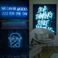 Guotong Neon Rope Lights 50Ft Bright Blue Outdoor Lighting Waterproof 110V Smd2835 Indoor Connectable Flexible Decorative Neon Light Strip