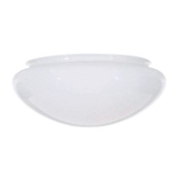 Dysmio 10-Inch White Classic Globe, Dome, Fitter 9-7/8 Inch, Replacement Mushroom Glass Shade For Pendant, Fan Light , Bathroom