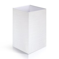 Outon White Linen Texture Lamp Shade 16 X 8.5 X 8.5 Inch For Shelf Floor Lamp