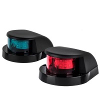 Sebnux Led Boat Navigation Light Red And Green Led Marine Navigation Light Boat Bow Light For Pontoon And Small Boat (Black New Version)