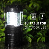 Lepro Led Lanterns Battery Powered Camping Essentials Collapsible Ipx4 Water Resistant Outdoor Portable Lights For Emergency