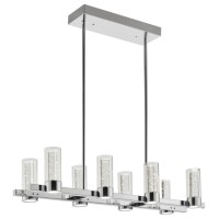 Sparkling Night Rectangular Chandelier Integrated Led Dimmable, 8 Lights(D0102Hgennw)